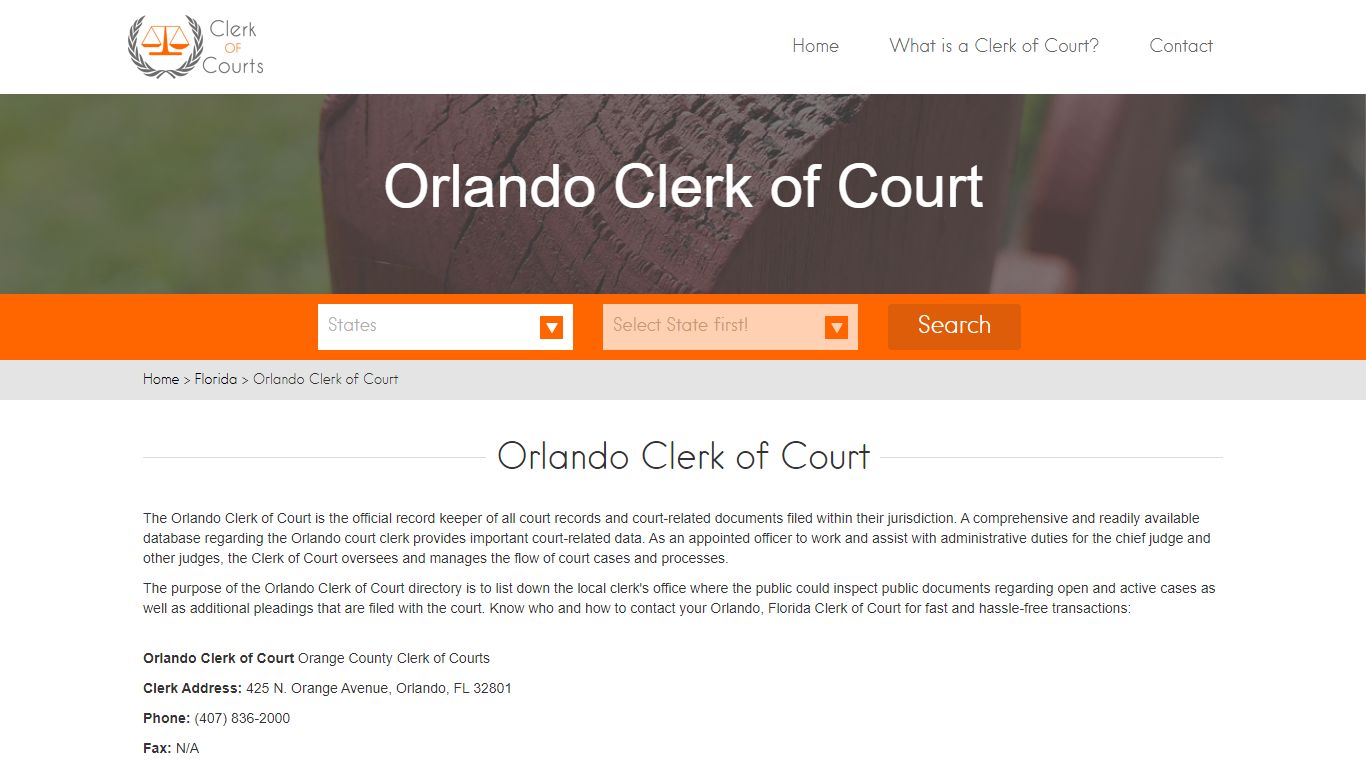 Orlando Clerk of Court